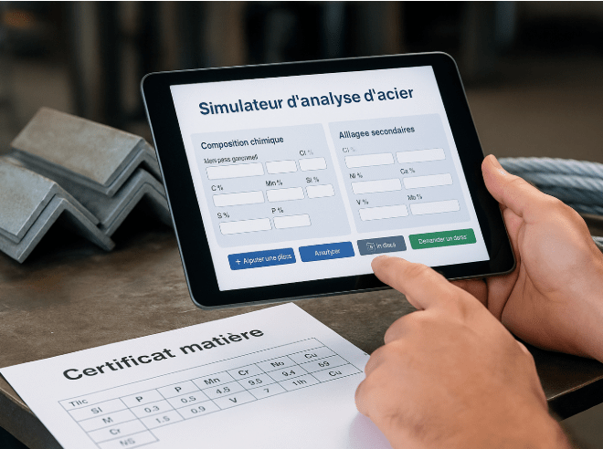 Acier compatible galvanisation : testez votre certificat en 1 clic